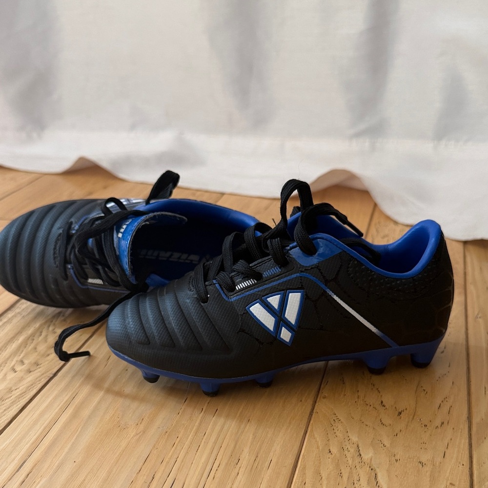Vizari Kids Black and Blue Soccer Cleats